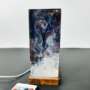Resin lamp, Handmade Epoxy lamp, Handmade Epoxy lamp,Artisan Resin,Artisian Lamp, Artisan Resin, Night Light, Decor home, Gift idea
